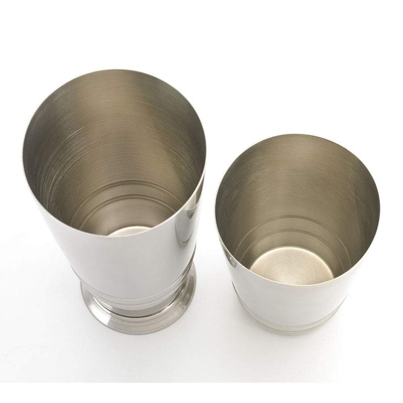 Barfly Cocktail Tin, Set (18 oz and 28 oz), Stainless Steel w/embossed ribs - Image 5